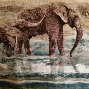 Handmade Elephant Bed Throw